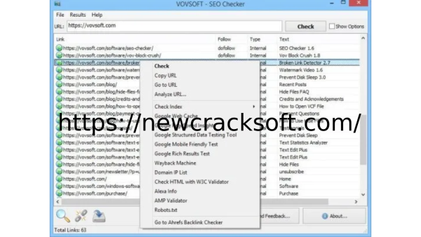VovSoft SEO Checker License Key