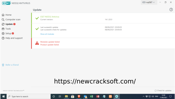ESET NOD32 Antivirus 18.0.17 Crack + License Key Free 2024